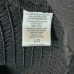 Pleione  Women's Black Button-Down Shirt w/ Smocked Waist - Large - NWT Photo 4