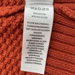 Max Studio  Plus 1X Cardigan Sweater Open Front Pumpkin Orange Waffle Knit Womens Photo 10