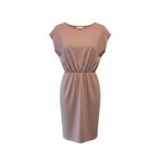 Spanx AirEssentials Faux Tuck Gathered Waist Dress Taupe Size Large NWT Photo 1