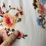 Andthewhy Boho Floral White Halter Tunic Top Photo 11