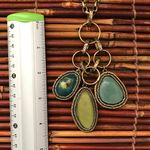 Chico's Chico’s Long Necklace with Green Accents Photo 5