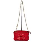 Betsey Johnson Bow Shoulder Crossbody Bag in Red Photo 1