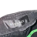 Versace Medusa Belted Low Rise Flare Jeans Faded Washed Black Size 30 NWT Photo 10