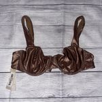 NWT Devon Windsor Swim x Alexis Rose Gold Bikini Brown Size L Photo 8
