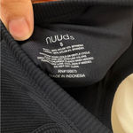 Nuuds Seamless Ribbed Black Tank Bodysuit Small Photo 4