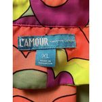 Nanette Lepore  Swim‎ Water Cover Up Size XL Retro Hippie Colorful Beach Sheer Photo 2