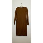 Max Mara Onore Long Sleeve Jersey Midi Dress In Tobacco Photo 4