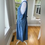 Vintage Susquehanna Trail Outfitters Blue Denim Button Down Jumper Dress Sz 12 Photo 9