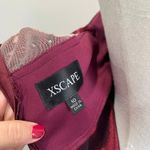 XScape  Satin Mermaid Gown Lace Shoulder Formal Evening Dress Stretch Sz 10 Photo 5