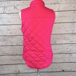 Crown & Ivy Vest Quilted Hot Pink with Plaid Lining-Small Photo 1