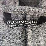 Bloomchic Surplice Gray Waffle Knit Top Size 22/24 Plus Size Thermal Knit Top Photo 5