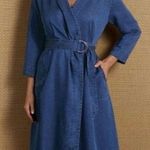 Soft Surroundings | Traviata Tencel Wrap Casual Chic 70’s Style Dress Size S Photo 0