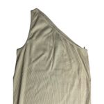 Gap  Women's M Rib One-Shoulder Midi Dress‎ Tan Neutral Ribbed Casual Photo 2