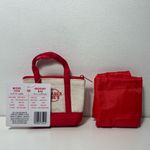 Trader Joe’s Canvas Micro Mini Tote with Reusable Grocery Bag Charm Red Photo 4