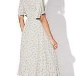 Vylette NWOT Women’s Empire Flutter Sleeve Floral Midi Dress Size XL Green Photo 0