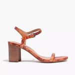 Madewell ✨ HP✨NWOT✨The Hollie Ankle-Strap Sandal in Snake Embossed Leather✨ Photo 4