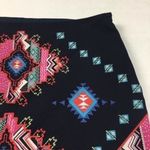 Blue Rain  Multicolored‎ Aztec Printed Embroidered Mini Skirt Size S Photo 2