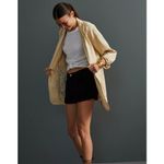 Pilcro  Blazer Womens Large‎ Tan Summer Relaxed Jacket Linen Cotton Blend Photo 2
