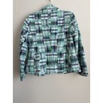 Talbots Blazer Women's 8 Petite Seersucker Madras Plaid Patchwork Lined Preppy Photo 4