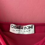 Chiara Boni  Gown Alidora Mesh Quarter‎ Sleeve Maxi Dress Red Size 42 (6) Photo 6