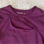 Abercrombie & Fitch Abercrombie Soft AF Collection maroon cut out long sleeve bodysuit size medium Photo 0