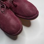 Hush Puppies  Cyra Catelyn Ankle Bootie Wine Shimmer Suede S-442 Sz 11 Wide Photo 6