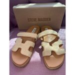 Steve Madden  Mayven Sandals in Natural Raffia 9.5 Womens Slides Photo 8