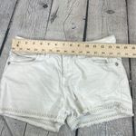 Guess  Y2K White Jean Shorts Raw Hem size 14 (Junior size) Photo 8