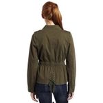 Roxy Embroidered Drab Olive Green Distressed Army Military Utility Jacket Sz XL Photo 1
