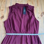 NWT Lulus Classic Elegance Plum Chiffon Sleeveless Mock Neck Maxi Dress Purple Size M Photo 5