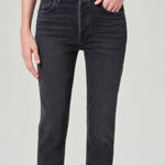 AGOLDE Jenni Kayne x Riley Crop Jeans Black Panoramic Women’s Size 29 NWT Photo 0