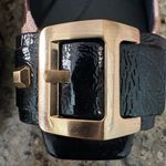 BCBGMAXAZRIA Leopard Print Peep Toe Pony Wedge Photo 3