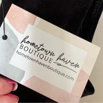 CANVAS NWT The Plunge Black Bodysuit Size Medium Deep V Photo 3