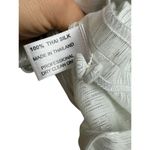 Marisa Baratelli Thai Silk Ruffle Top Sz. 6 White Photo 4