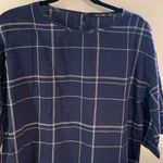 Doe & Rae  blue and white cotton shirt NWOT Photo 0