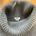 Jason Wu  Contrast Stitch 100% Wool Ribbed Grey Turtleneck Sweater Size Large Photo 5