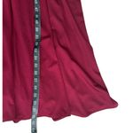 La Femme Dark Berry Evening Gown V Neck Wide Waistband Long Gala Holiday Photo 6