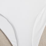SheIn White Ribbed Bikini Photo 5