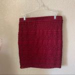 Forever 21 High Waisted Maroon Lace Mini Skirt Photo 4