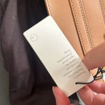 NWT Ro Bags Women's Leather Odeon Trapunto Double Strap Purse Bag Tan Photo 2