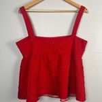 Amanda Uprichard  Russo Top Ruby red size large babydoll tank top Photo 6
