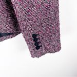 Talbots  Burgundy Tweed Long Sleeves Lined Single Button Closure Blazer Size 14 Photo 8