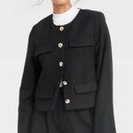 A New Day 🌸NWT  BLACK BLAZER WITH GOLD BUTTONS 🌸 Photo 0