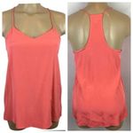 Tibi  Silk Coral Orang Sleeveless Halter Top 2 Photo 1