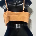 Athleta  Well Rested Longline Ribbed Sleep Bra Orange Size XL NWT Photo 8