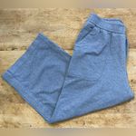 Athleta  Women’s Size 4‎ Lt Blue Farallon Heathered Wide Crop Pant Photo 2