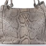 Cape Cobra Grey Snakeskin Large Shoulder Bag Gray Photo 8