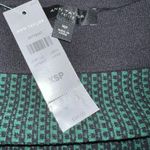 Ann Taylor  Black and Green Textured Knit Skirt‎ NWT $89 Size XSP Photo 6