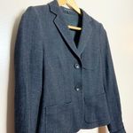 Theory CLEARANCE! Gray Herringbone Blazer Size 00 EUC Photo 3