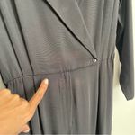 VIA SANT ANDREA | Vintage Black Gold Embroidered Shoulder Jumpsuit Sz 10P Photo 7